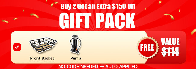 Kingbull Electric Bike with Gift Pack worthy $114 - Buy 2 get an extra $150 off